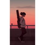 By rose