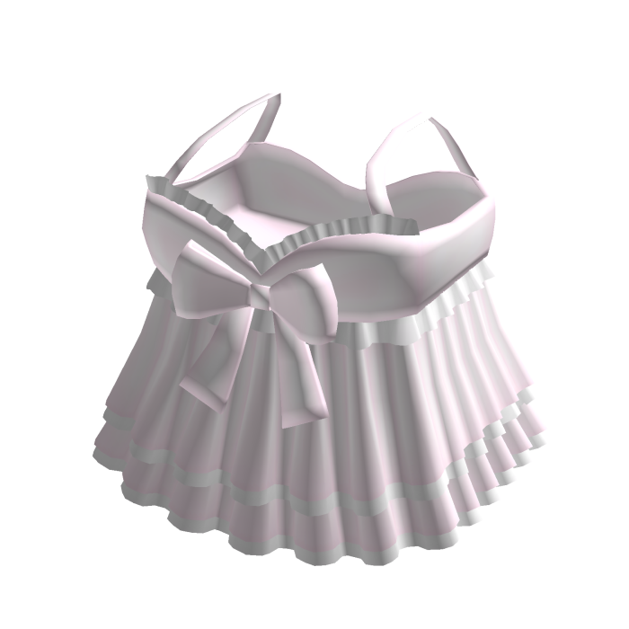 cute ruffled girly dress in pink & white ♡