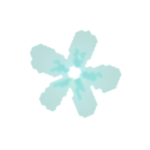Snow blue crystal