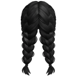 Soft French Braids (Black)