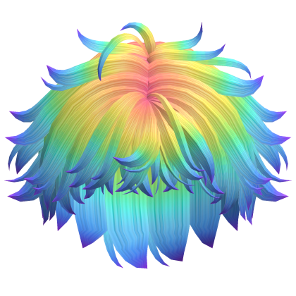 Stylish Messy Boy Hair Rainbow Roblox item