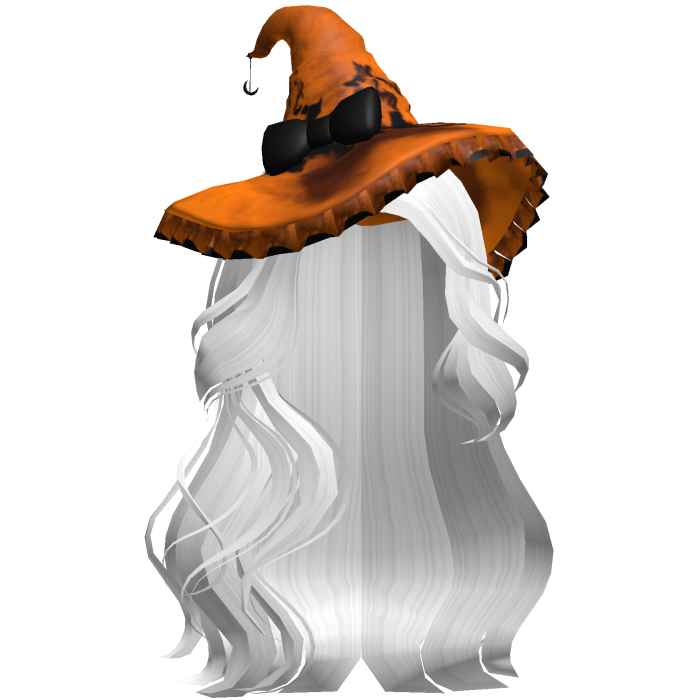 Halloween Side Swept Witch Hair (White)