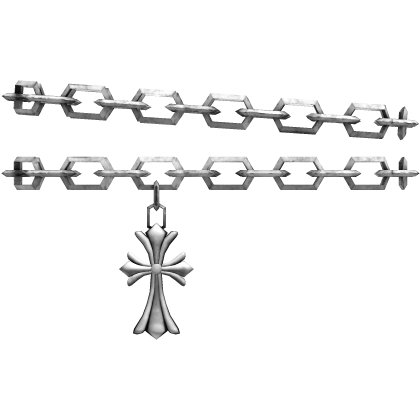Silver Arm Chain w/ Cross 