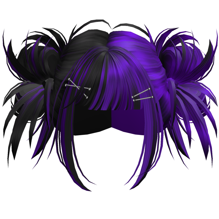 Scene Hyperpop Rave Buns (Black&Purple)