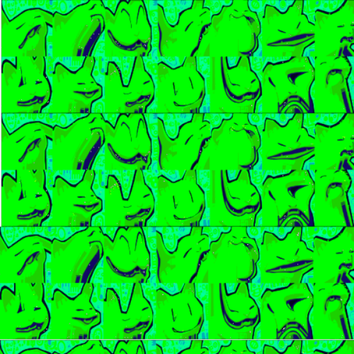 Cursed cat wallpaper Cool Green Roblox decal