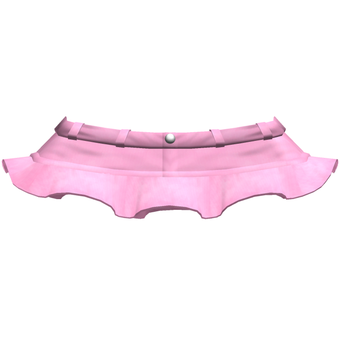 Cute light pink denim mini skirt