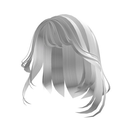 🤍[CHEAP] White Short Anime Hair Roblox item