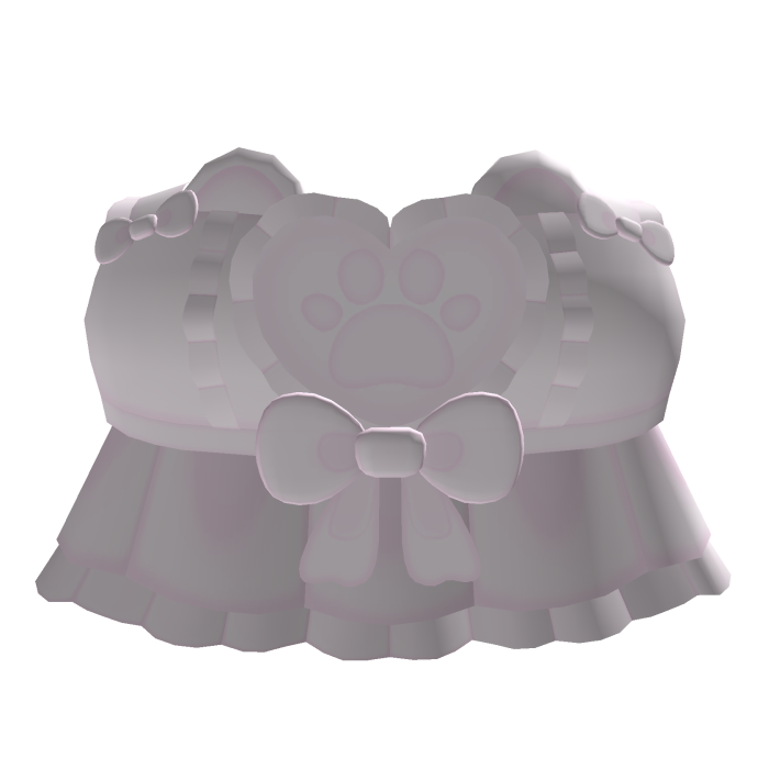 ♡꒱ cute kitty paw top with bow in pink