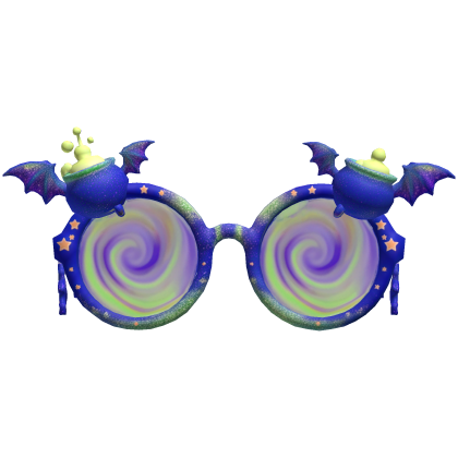 Halloween Blue Witch Glasses Roblox item