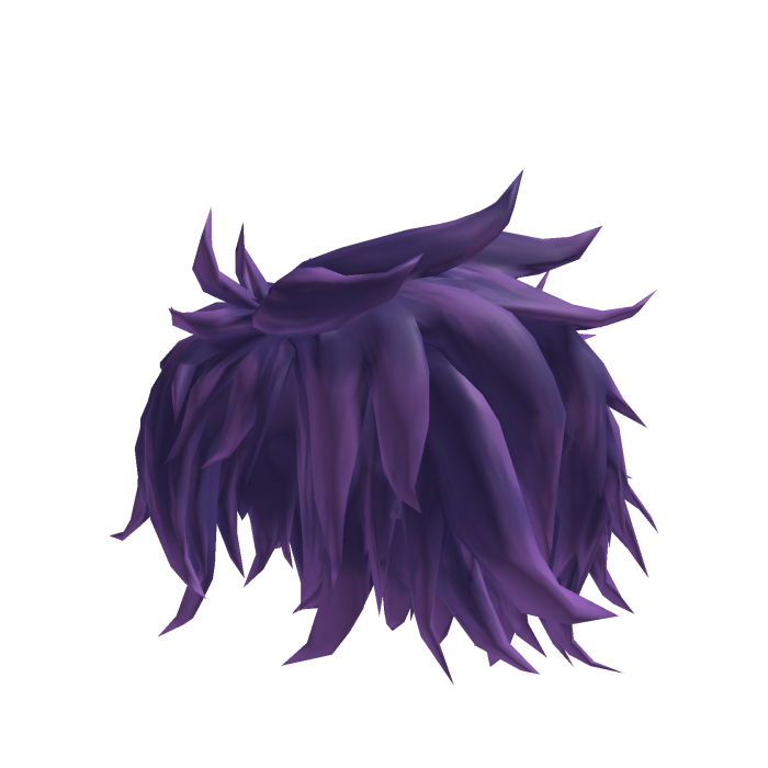 Purple anime hair with twisted strands