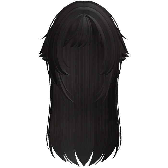 ✚ Layered Wispy Catgirl Anime Hair in Dark Brown