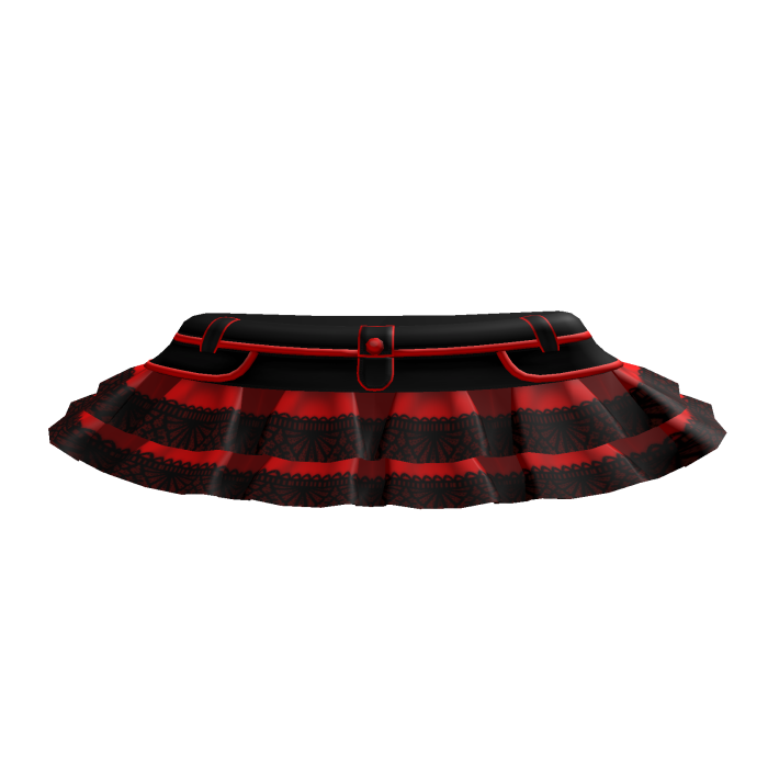 Gloomy Girl Cartoon Skirt