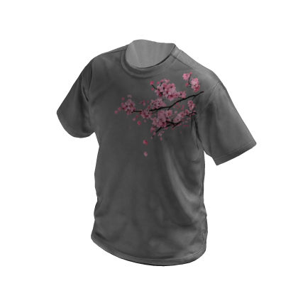 Grey Blossom Y2K Tee