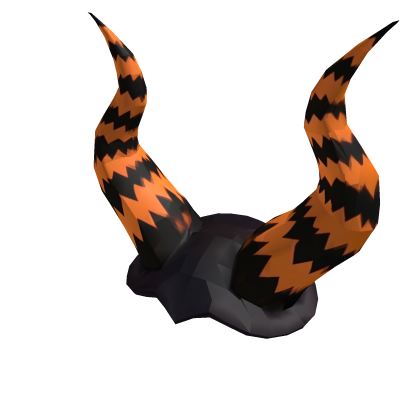 [HALLOWEEN] Orange and Black Horns Roblox item