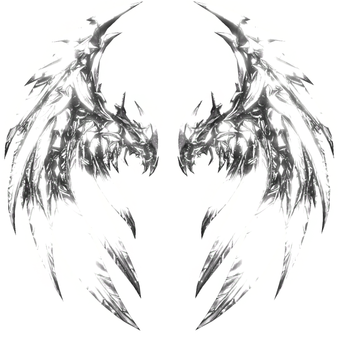 White Glowing Dragon Wings