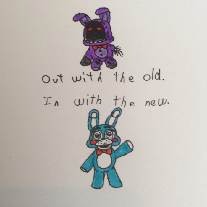 Toy Bonnie & Withered Bonnie Plushie Art Roblox decal