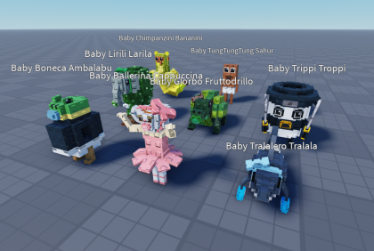 Baby Brainrots Collection (Rigged) preview 2