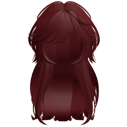 Shaggy Wavy Layered Hair w/ Side Bangs (Red)