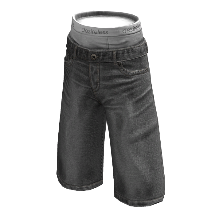 Grey Sagging Baggy Jorts