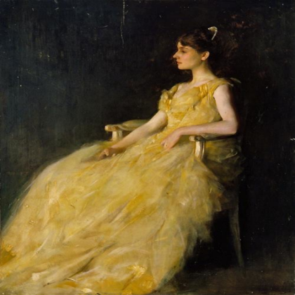 Lady in Yellow (Painting) Roblox decal