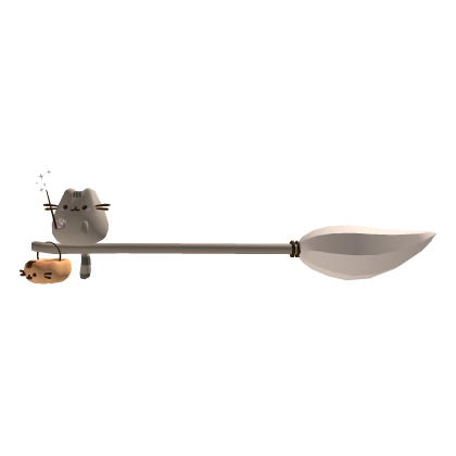 Cute Pusheen Broomstick Halloween Roblox item