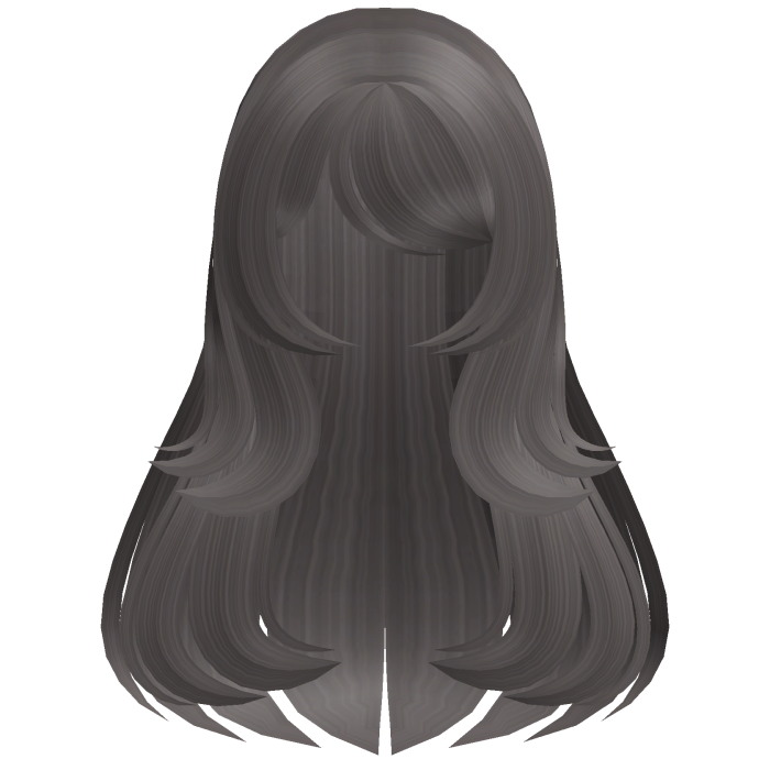 ♡ kawaii ash brown long flowy hair