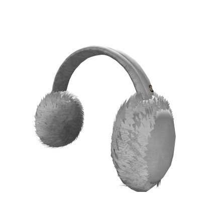 Autumn white fluffy earmuffs