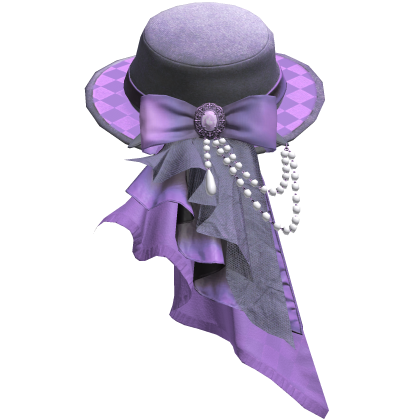 Purple Regal Steampunk Side Top Hat