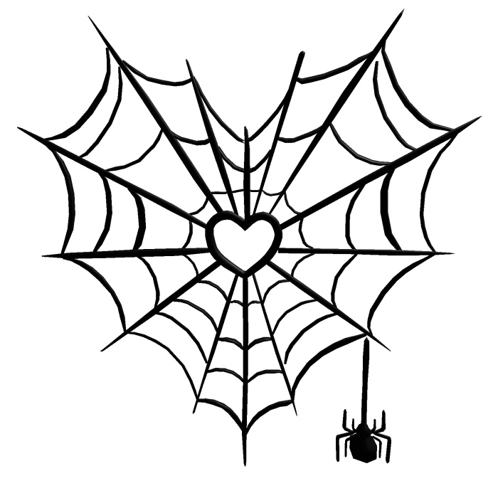 black spiderweb fabric
