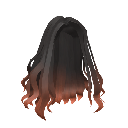 Orange Curly Hair Roblox item