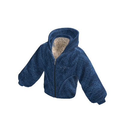 Blue Fur Jacket 