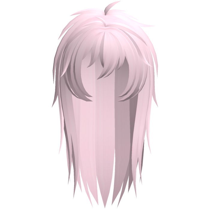 emo vkei moe scene messy hair pink