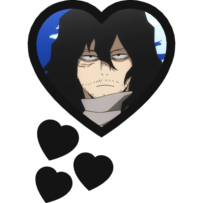 Shouta Aizawa Thinking Hearts My Hero Academia