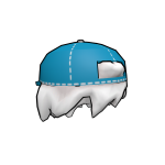 Cartoon Hair + Hat - Blue