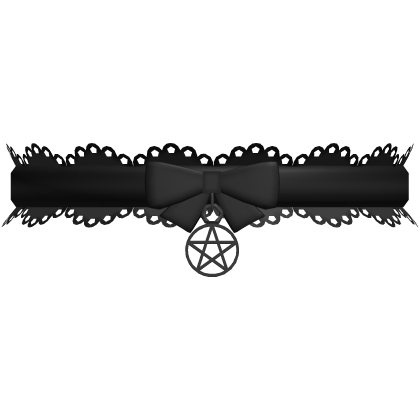 666 :: cute halloween witch set choker black Roblox item