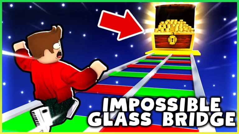 EASY GLASS BRIDGE Impossible Squid Game RBX RBX Roblox