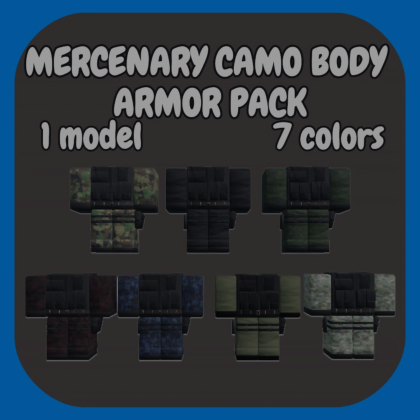 [R15 layered] 7 Mercenary camo body armor