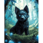 Black wolf. .