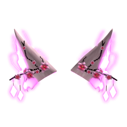 New!! Glowing Sakura Fox Ears Roblox item