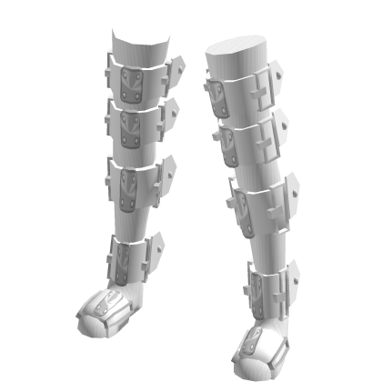 Cyber Long White And Silver Leg Warmers