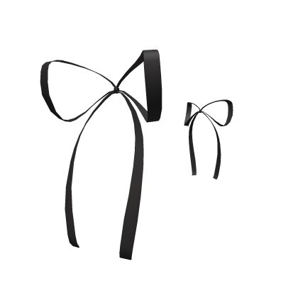 Cute Hair Sidebows (Black)  Roblox item