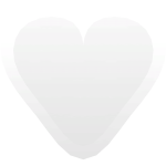 Cute Glowing Heart (White)