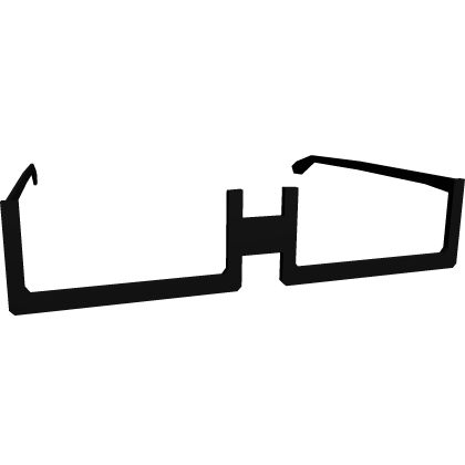 Black Thin Rectangle Glasses