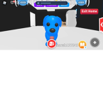 Blue dog and pink cats