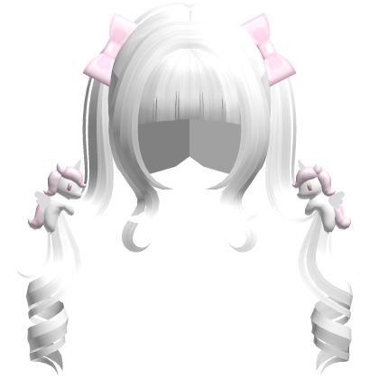 ノ♡ cutecore white dreamy unicorn pigtails