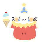 Sad Ice Cream Kitty🍦🍒💧🐾