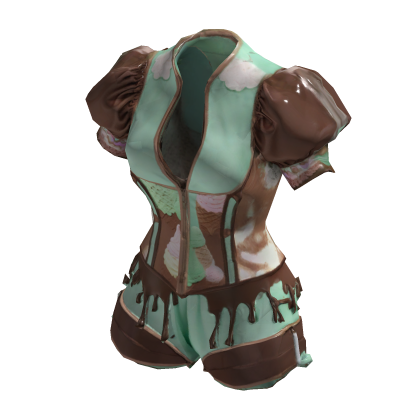 🍫 Mint Choco Drip Outfit [PBR]