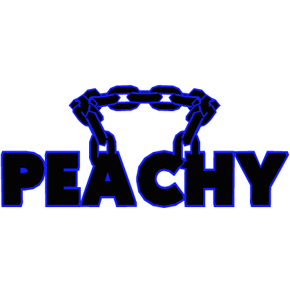 Cartoony Blue Peachy Chain Roblox item