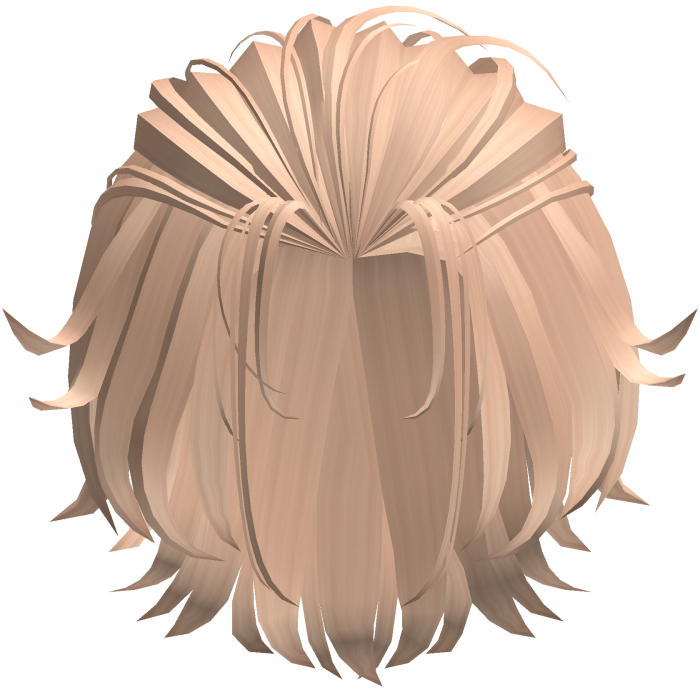 Swept Back Layered Hair - Peach Blonde