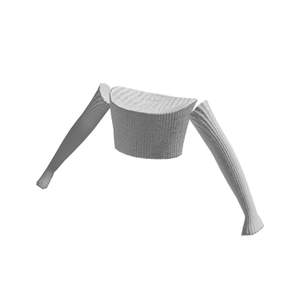 ✅ White Top with Long Christmas Sleeve warmers